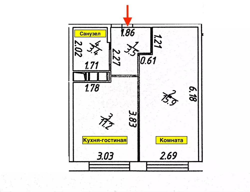 1-к кв. Московская область, Ленинский городской округ, Боброво пгт ул. ... - Фото 2