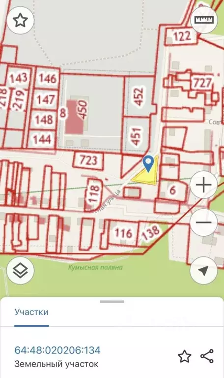 Участок в Саратовская область, пос. Рейник ул. Лесная (6.0 сот.) - Фото 2