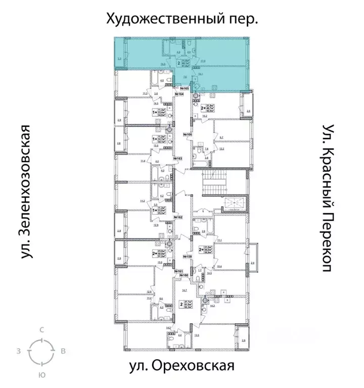 2-к кв. Нижегородская область, Нижний Новгород Смородина жилой ... - Фото 2