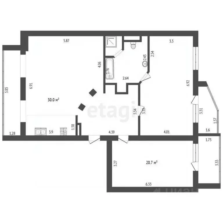 3-к кв. Орловская область, Орел Холодная ул., 8 (116.5 м) - Фото 1