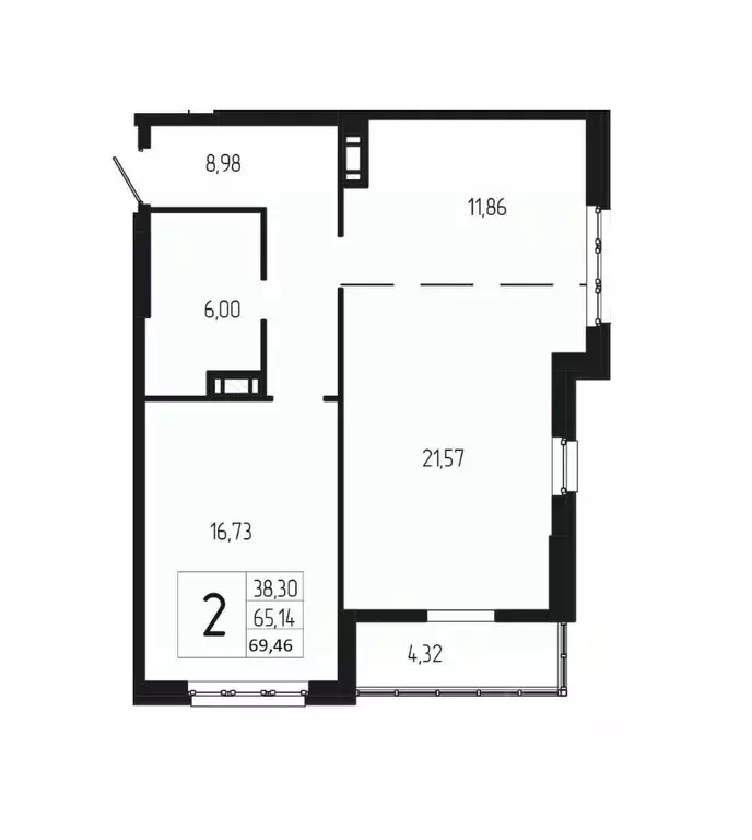 2-к кв. Волгоградская область, Волгоград бул. 30-летия Победы, 30 ... - Фото 1