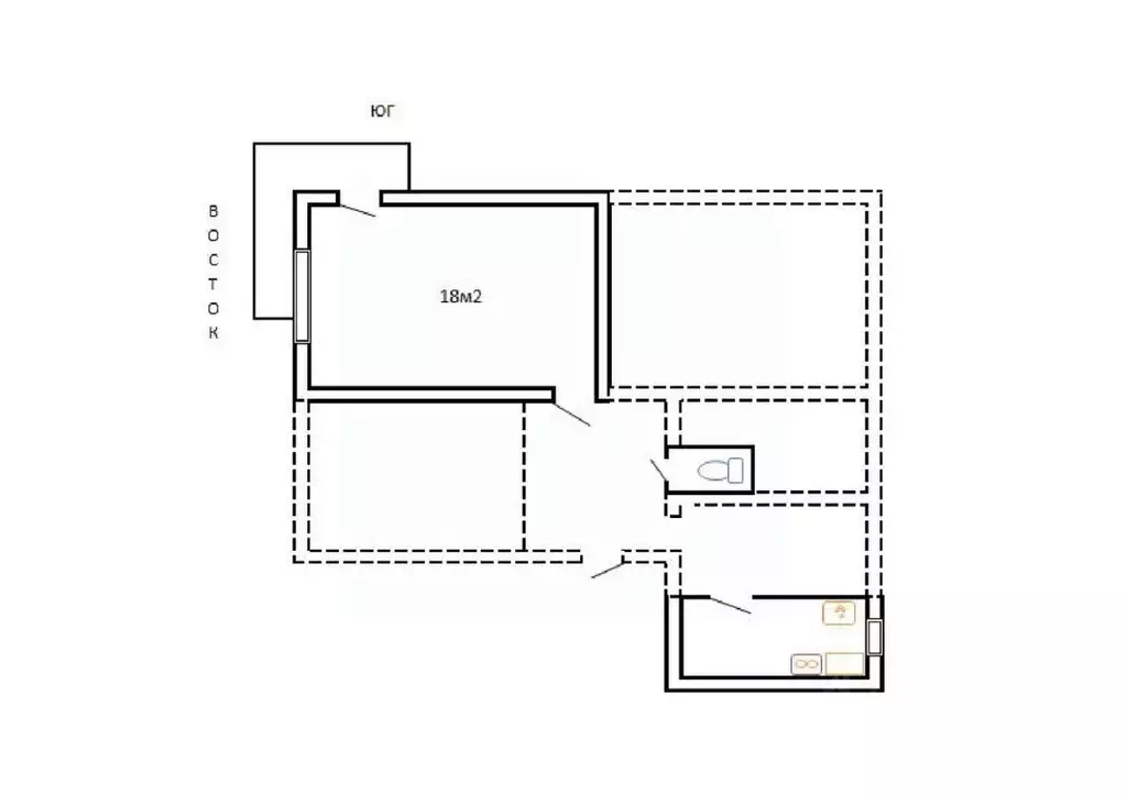 1-к кв. Приморский край, Уссурийск просп. Блюхера, 24А (24.0 м) - Фото 1