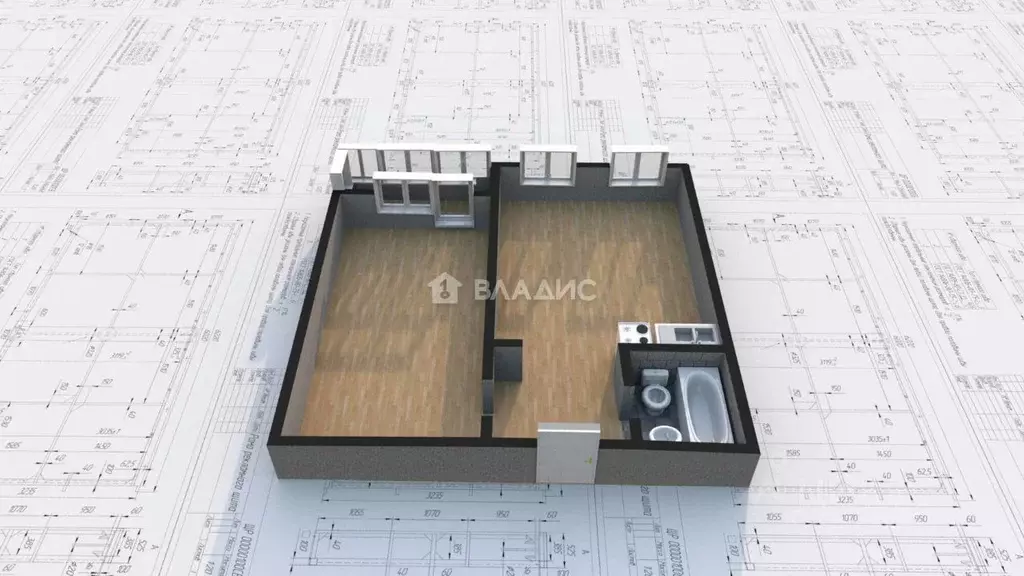 2-к кв. Иркутская область, Ангарск 33-й мкр, 1 (56.3 м) - Фото 2