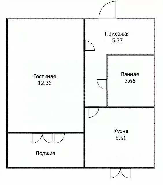 1-к кв. Ульяновская область, Ульяновск бул. Архитекторов, 11 (30.0 м) - Фото 2