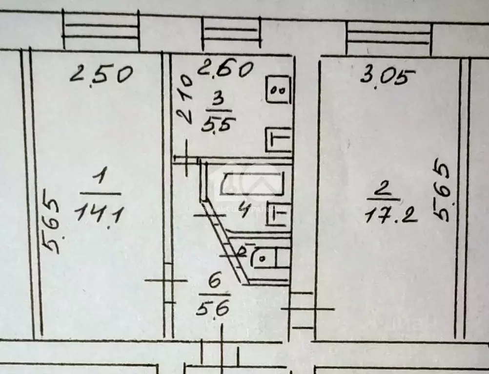 2-к кв. Новосибирская область, Новосибирск ул. Филатова, 13 (45.5 м) - Фото 2