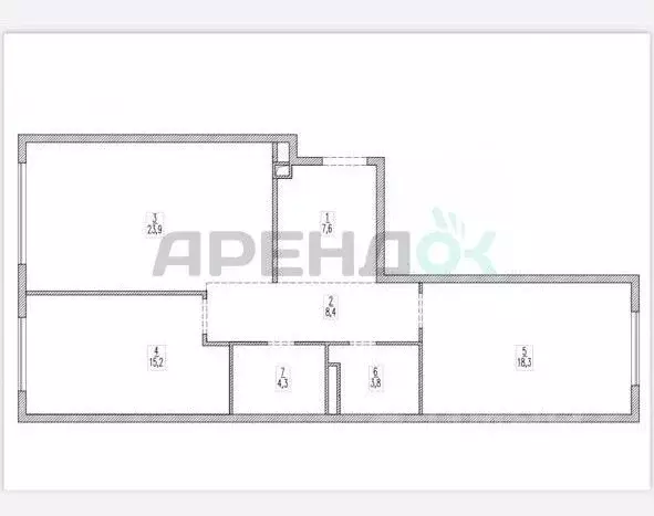 3-к кв. Москва Винницкая ул., 8к2 (85.0 м) - Фото 2