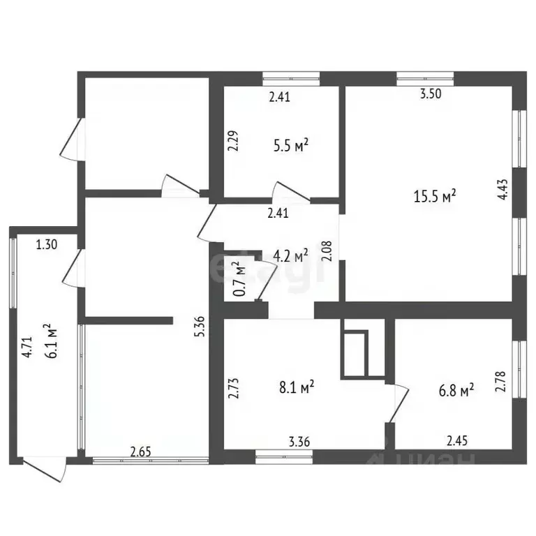 Дом в Кемеровская область, Березовский Красноярская ул., 20 (66 м) - Фото 2