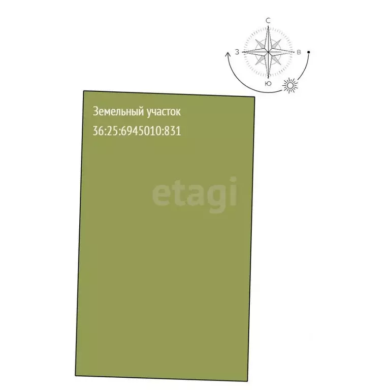 Участок в Воронежская область, Рамонский район, Березовское с/пос, д. ... - Фото 1