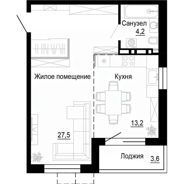 1-к кв. Приморский край, Владивосток ул. Бринера (44.8 м) - Фото 0