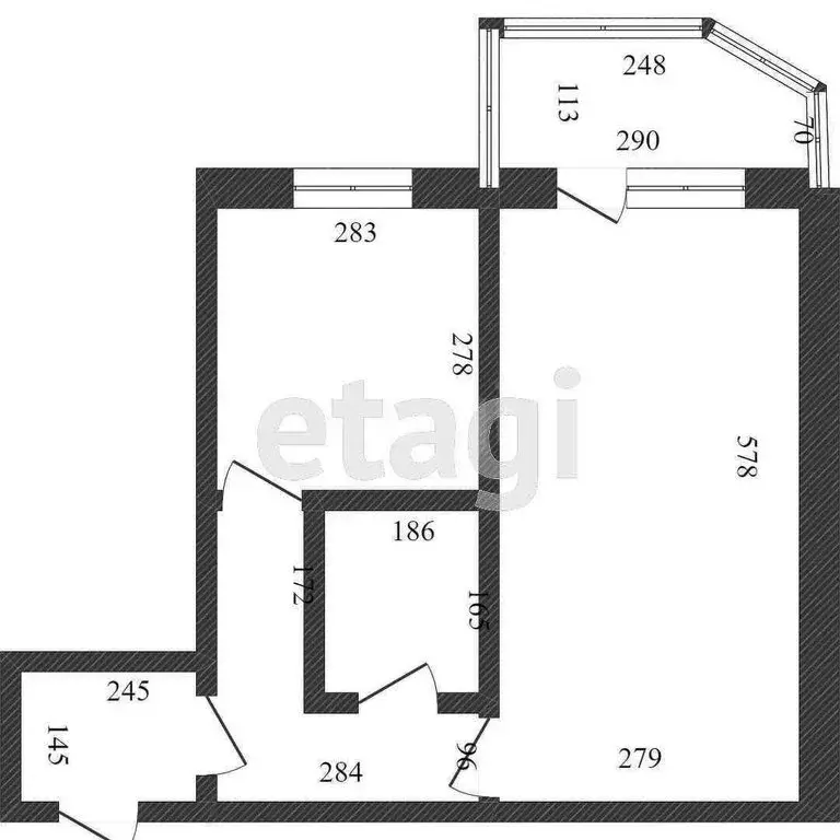 1-комнатная квартира: Абакан, улица Ивана Ярыгина, 17 (35.2 м) - Фото 0