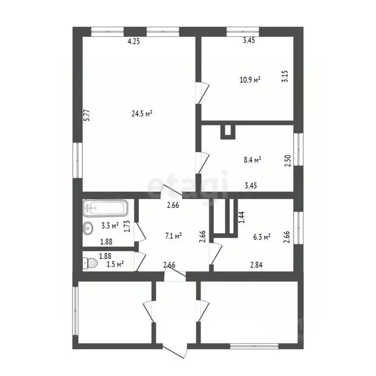 Дом в Свердловская область, Талица ул. Чулкова, 31 (62 м) - Фото 2