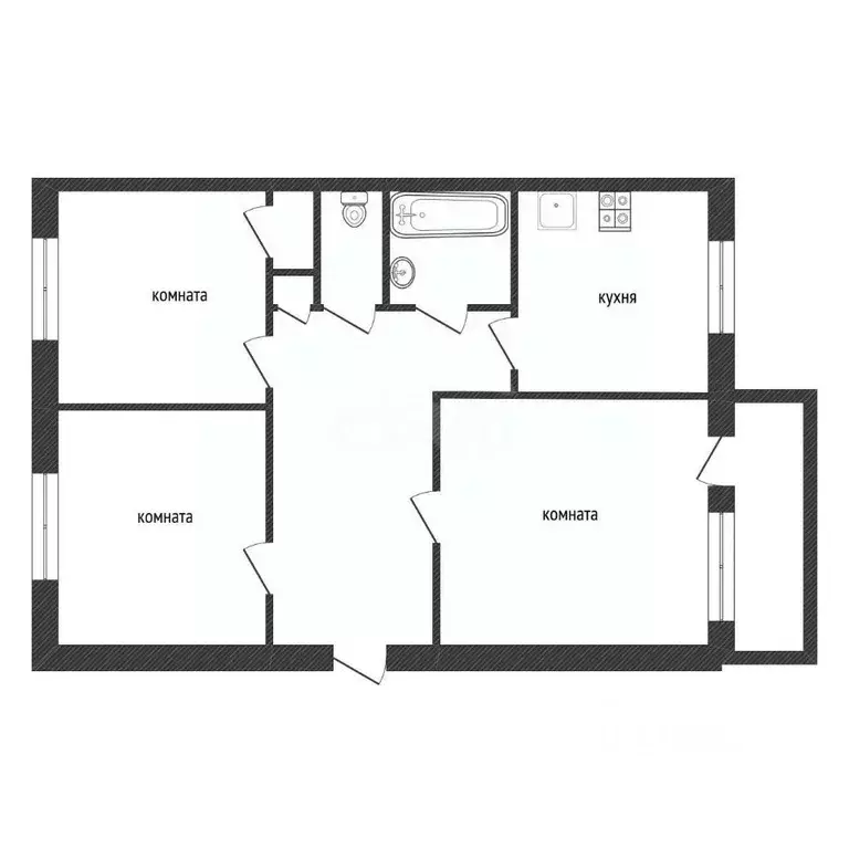 3-к кв. Ленинградская область, Кириши ул. Энергетиков, 3 (54.0 м) - Фото 2