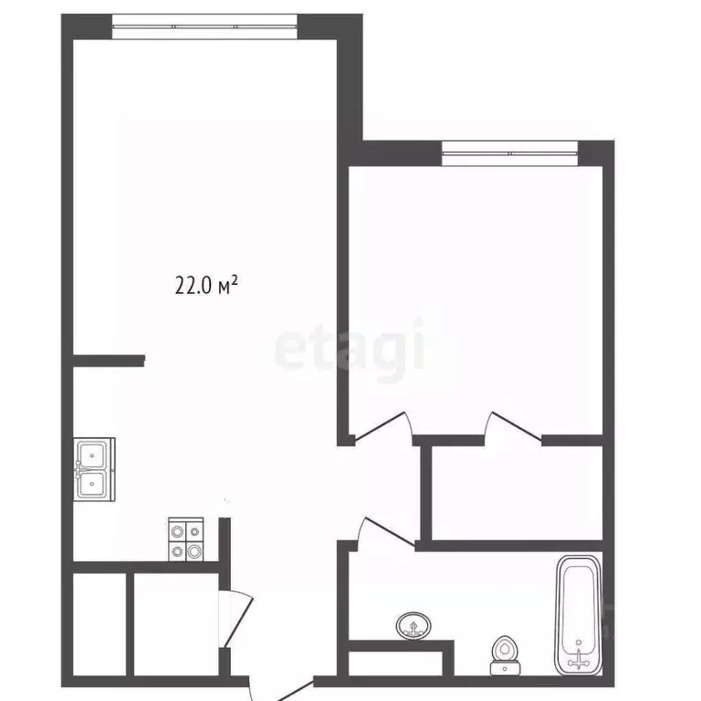 1-к кв. москва ул. василия ланового, 1к2 (41.0 м) - Фото 1