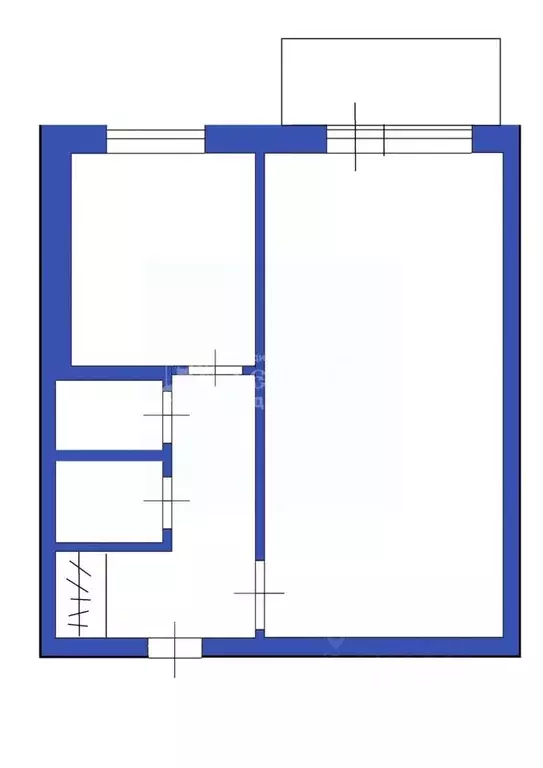 1-к кв. Кемеровская область, Кемерово Октябрьский просп., 64а (29.8 м) - Фото 2