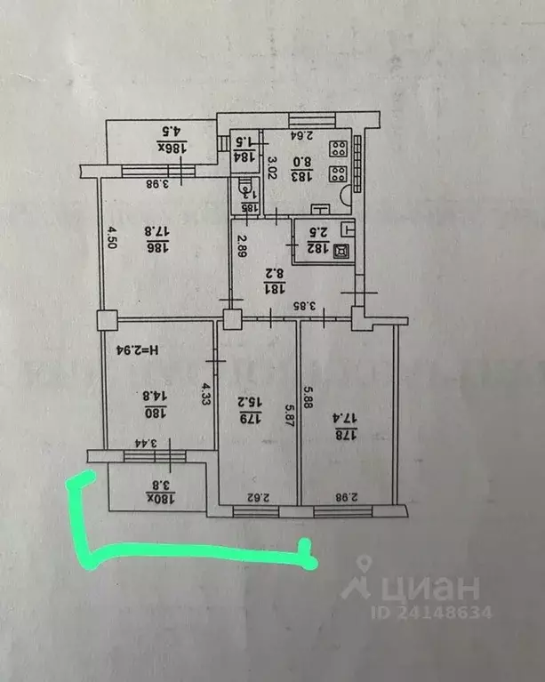 Комната Ростовская область, Ростов-на-Дону Профсоюзная ул., 29/22 ... - Фото 1