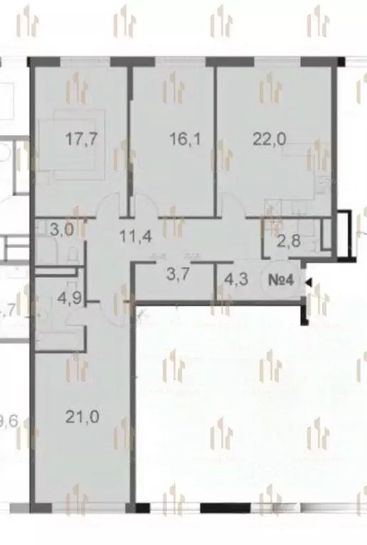 4-к кв. Москва Винницкая ул., 8к4 (107.2 м) - Фото 1