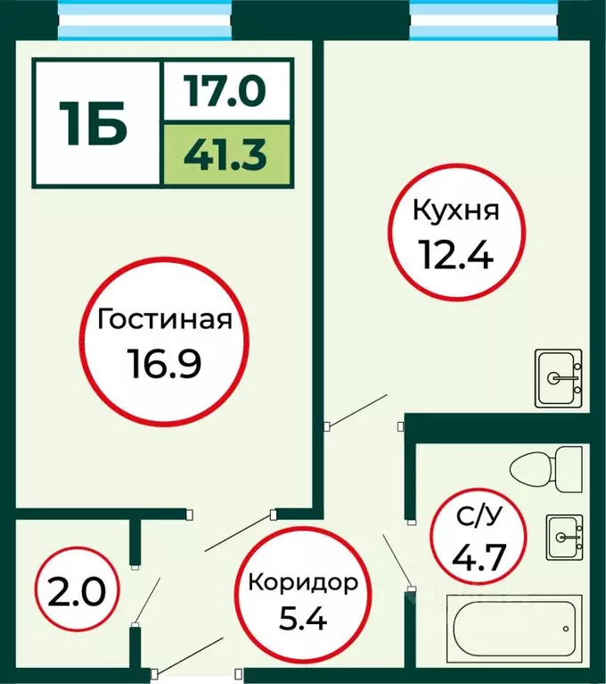1-к кв. Красноярский край, Красноярск городской округ, пос. Солонцы ... - Фото 1