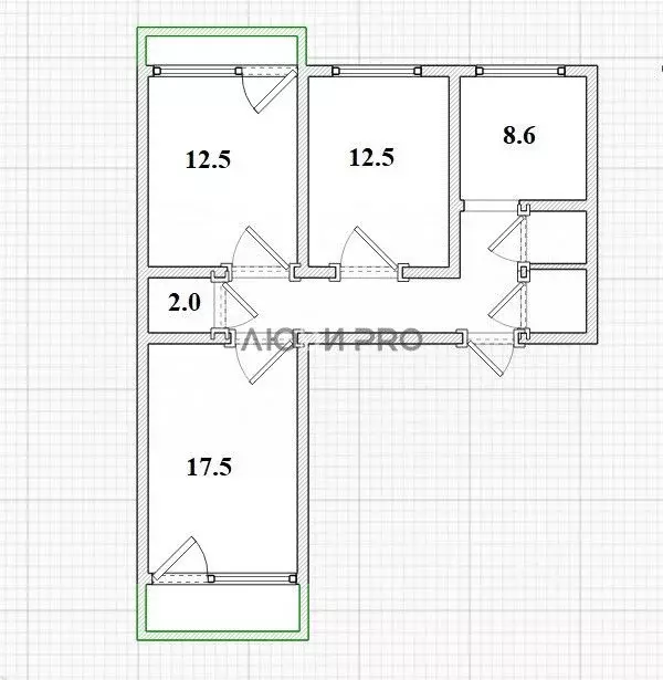 3-к кв. Ярославская область, Ярославль Московский просп., 121к3 (67.0 ... - Фото 2