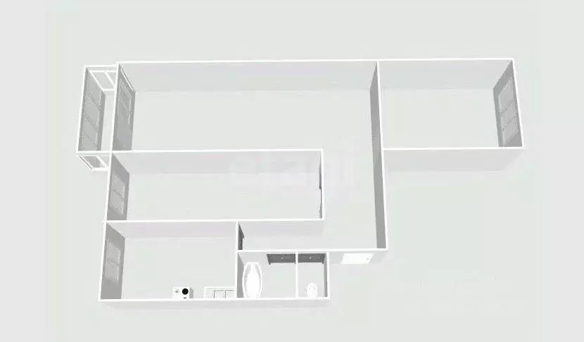 3-к кв. Сахалинская область, Холмский городской округ, с. Яблочное ул. ... - Фото 2