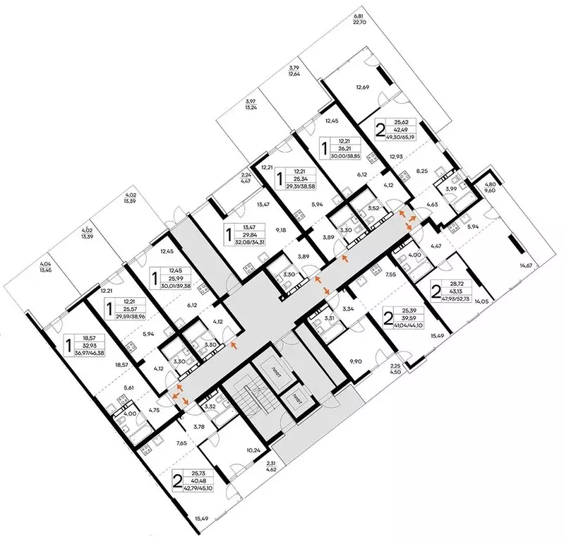 2-к кв. Крым, Алушта муниципальный округ, пос. Семидворье  (50.26 м) - Фото 2