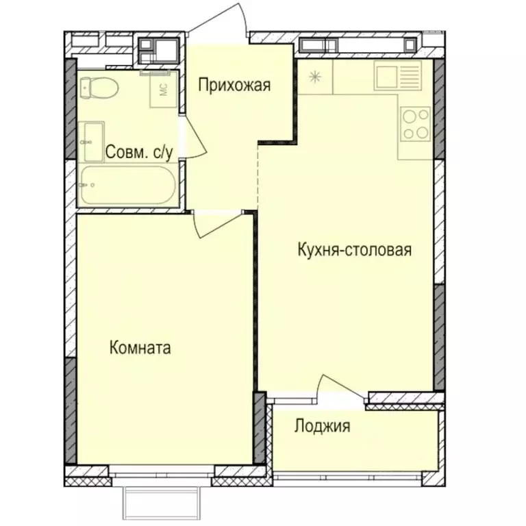 1-к кв. Удмуртия, Ижевск Автопроизводство жилрайон, Норвежский Лес ... - Фото 1