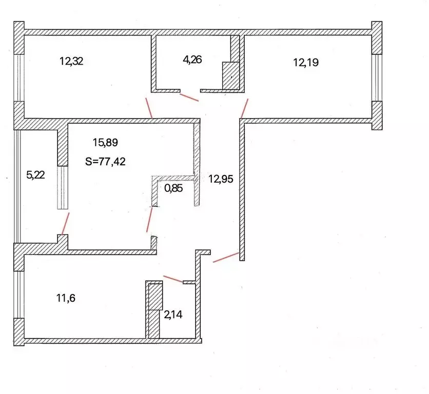 3-комнатная квартира: Московский, улица Бианки, 3к1 (77 м) - Фото 1