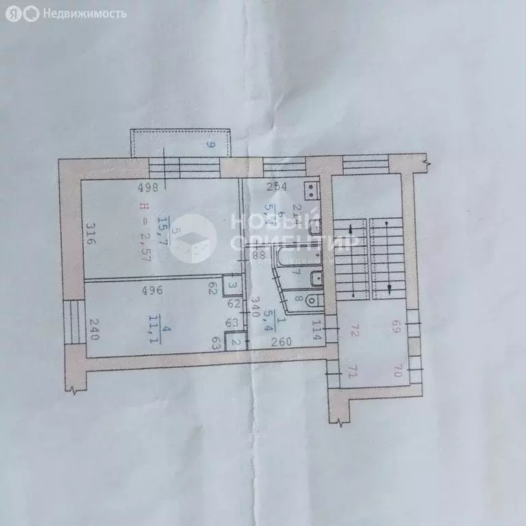 2-комнатная квартира: Екатеринбург, Нагорная улица, 57 (41.4 м) - Фото 1
