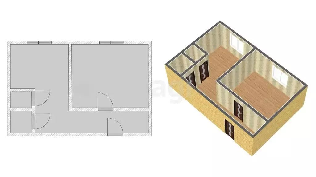 1-комнатная квартира: Арсеньев, улица Островского, 12 (29.2 м) - Фото 0