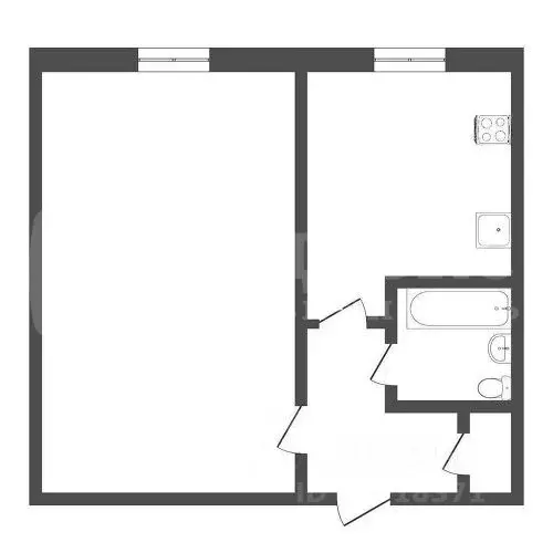 1-к кв. Тюменская область, Тюмень Военная ул., 15 (29.0 м) - Фото 2