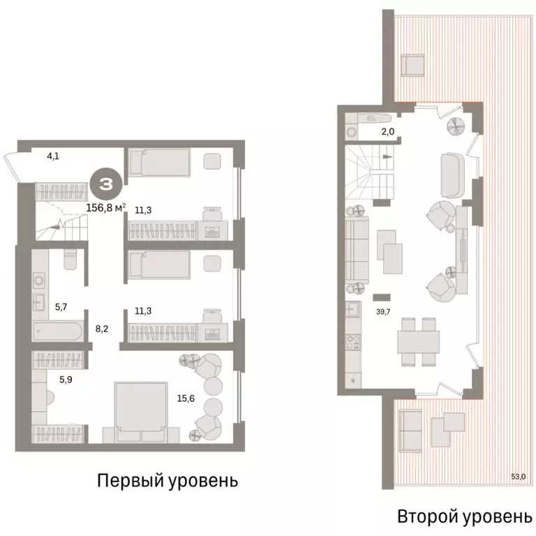 3-комнатная квартира: Екатеринбург, улица Советских Женщин (156.8 м) - Фото 1