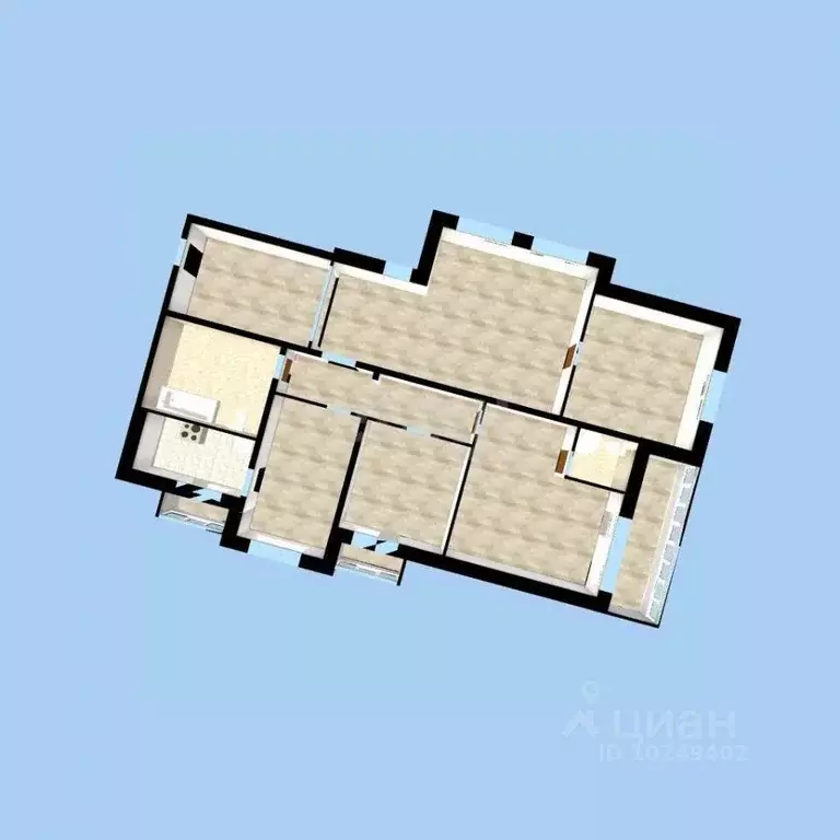 5-к кв. Башкортостан, Уфа ул. Пушкина, 82 (188.9 м) - Фото 1