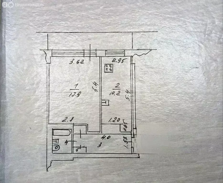 1-комнатная квартира: Казань, улица Дементьева, 5Б (38.5 м) - Фото 1
