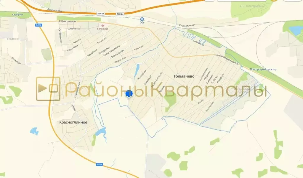 Участок в Новосибирская область, Новосибирский район, с. Толмачево ... - Фото 2