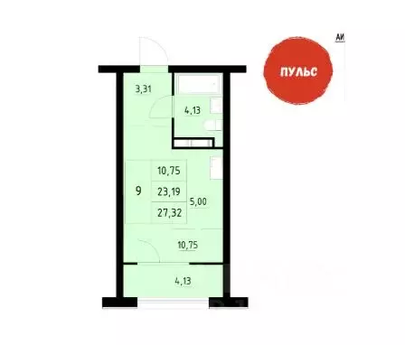 Студия Архангельская область, Архангельск Первомайская ул., 5 (27.32 ... - Фото 0