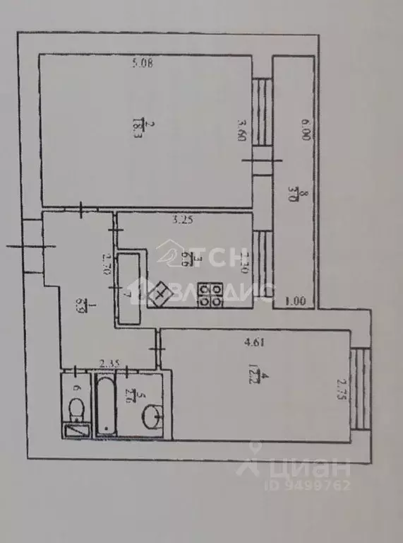 2-к кв. Московская область, Пушкино Заводская ул., 10 (54.6 м) - Фото 2