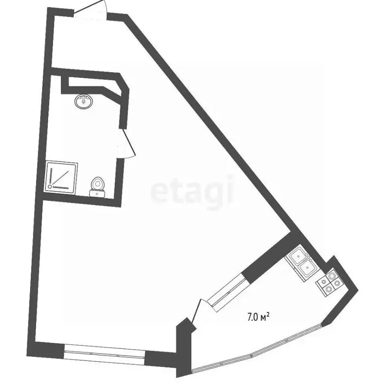 1-к кв. Севастополь с. Орловка, ш. Качинское, 35/61 (40.0 м) - Фото 2