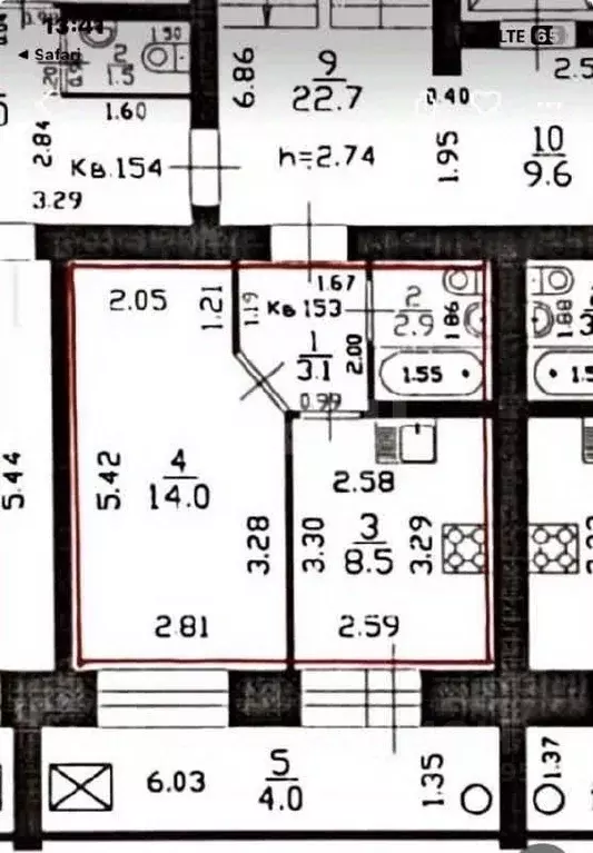 Студия Марий Эл, Йошкар-Ола просп. Воскресенский, 1 (36.33 м) - Фото 2