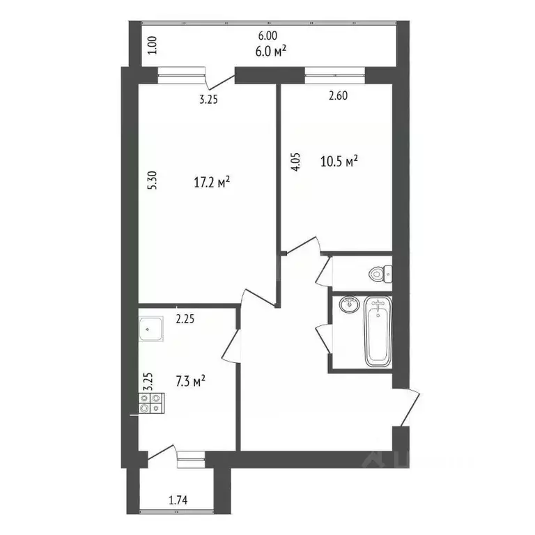 2-к кв. Ставропольский край, Минераловодский муниципальный округ, ... - Фото 2