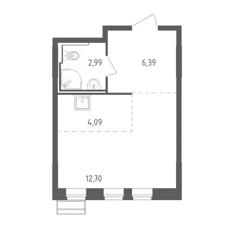Квартира-студия: село Лайково, микрорайон Город-Событие, ЖК Рублёвский ... - Фото 1