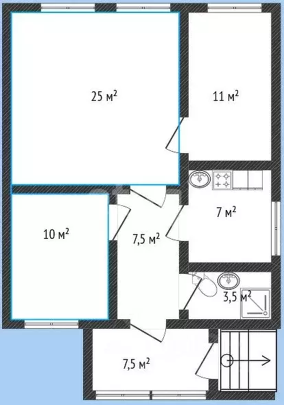 Дом в Удмуртия, Ижевск Вологодская ул., 1 (81 м) - Фото 2