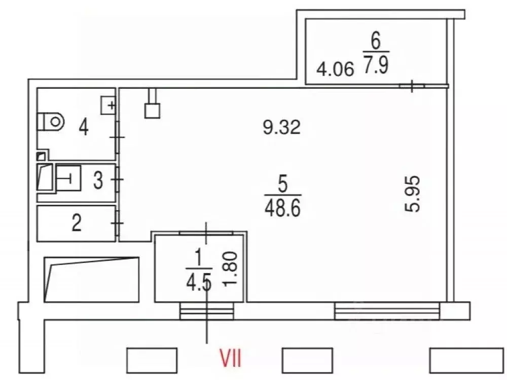 Торговая площадь в Москва ул. Льва Толстого, 23к1 (70 м) - Фото 1