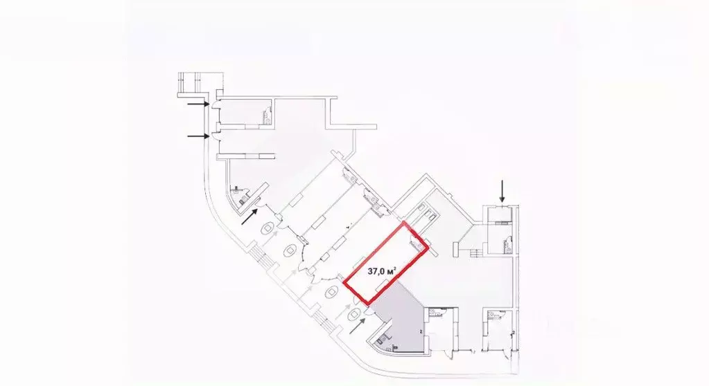 Помещение свободного назначения в Москва Ярцевская ул., 27к1 (37 м) - Фото 2