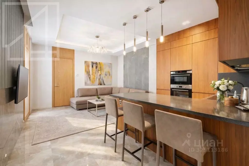 3-к кв. Москва 1-й Смоленский пер., 21 (92.0 м) - Фото 2