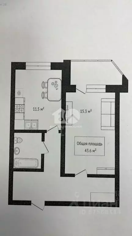 1-к кв. Новосибирская область, Бердск Первомайская ул., 127 (43.6 м) - Фото 1