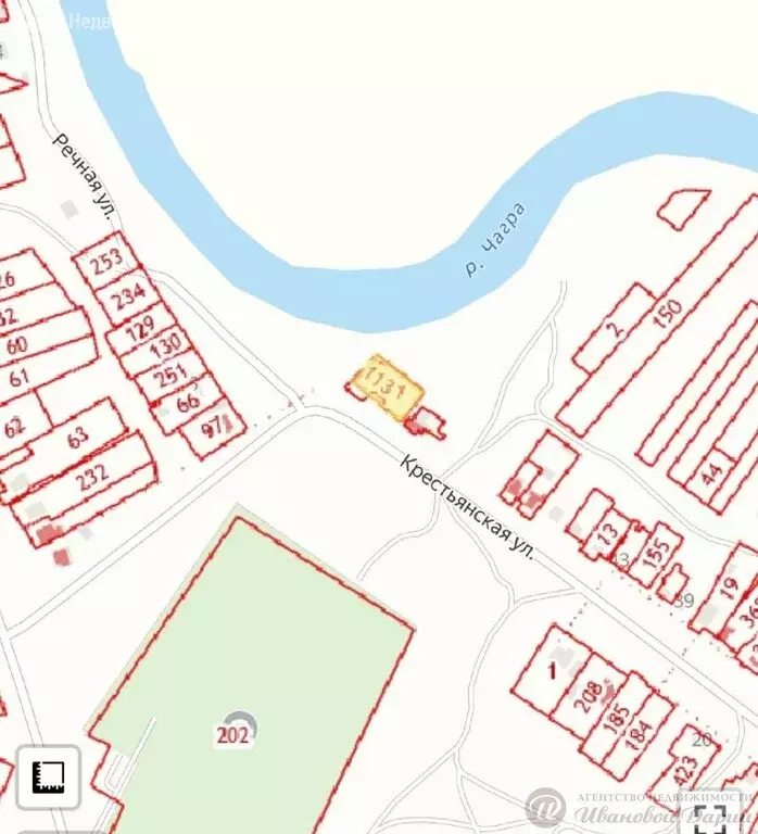Участок в село Хворостянка, Крестьянская улица, 55 (12 м) - Фото 1