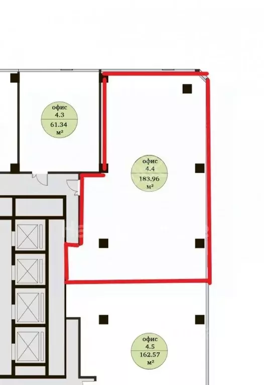 Офис в Москва ул. Неверовского, 10С3 (184 м) - Фото 2