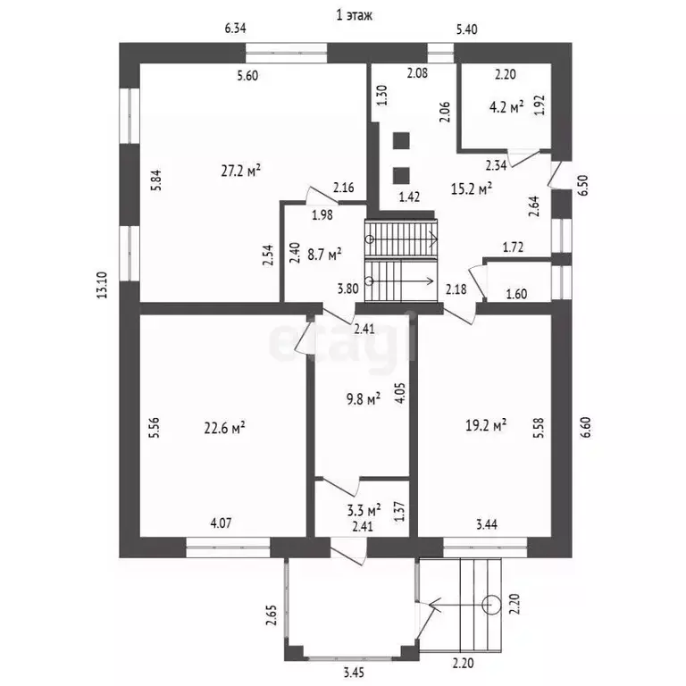 Дом в Башкортостан, Стерлитамакский район, Отрадовский сельсовет, с. ... - Фото 0