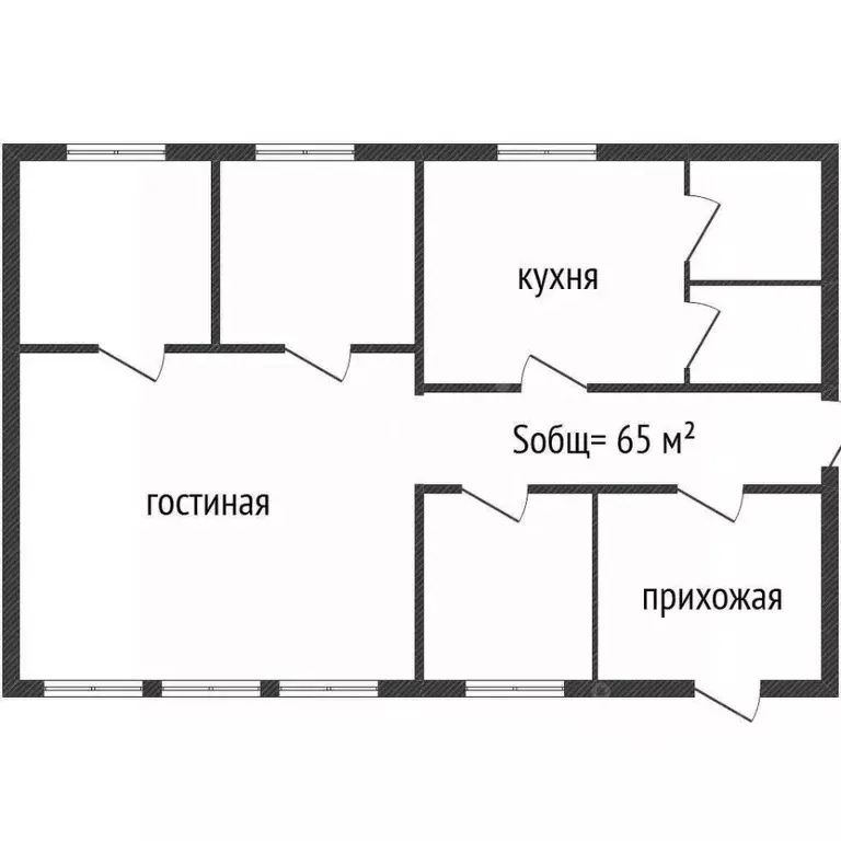 Дом в Брянская область, Брянский район, с. Глинищево ул. Заречная (65 ... - Фото 2