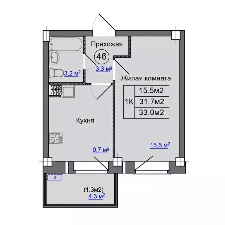 1-к кв. Псковская область, Псковский район, Завеличенская волость, д. ... - Фото 1