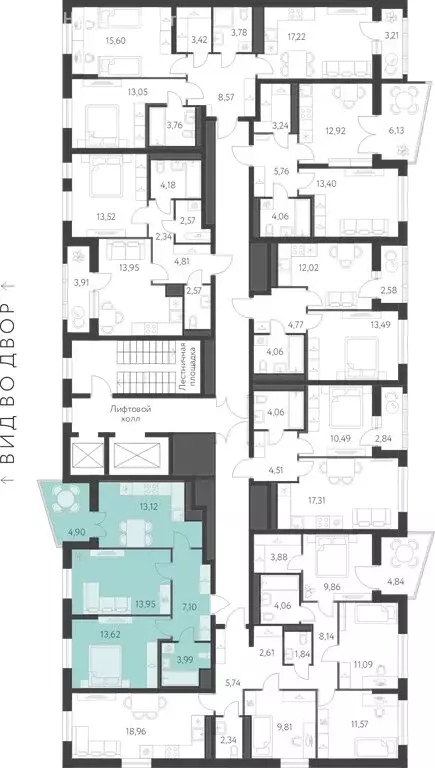 2-комнатная квартира: Екатеринбург, улица Академика Парина, 25 (54.23 ... - Фото 2